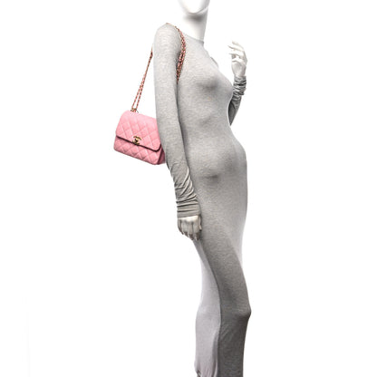 Chanel Caviar Quilted Mini Coco First Flap Pink 2 of 10