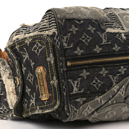 Louis Vuitton Denim Patchwork Speedy 30 Grey 6 of 8