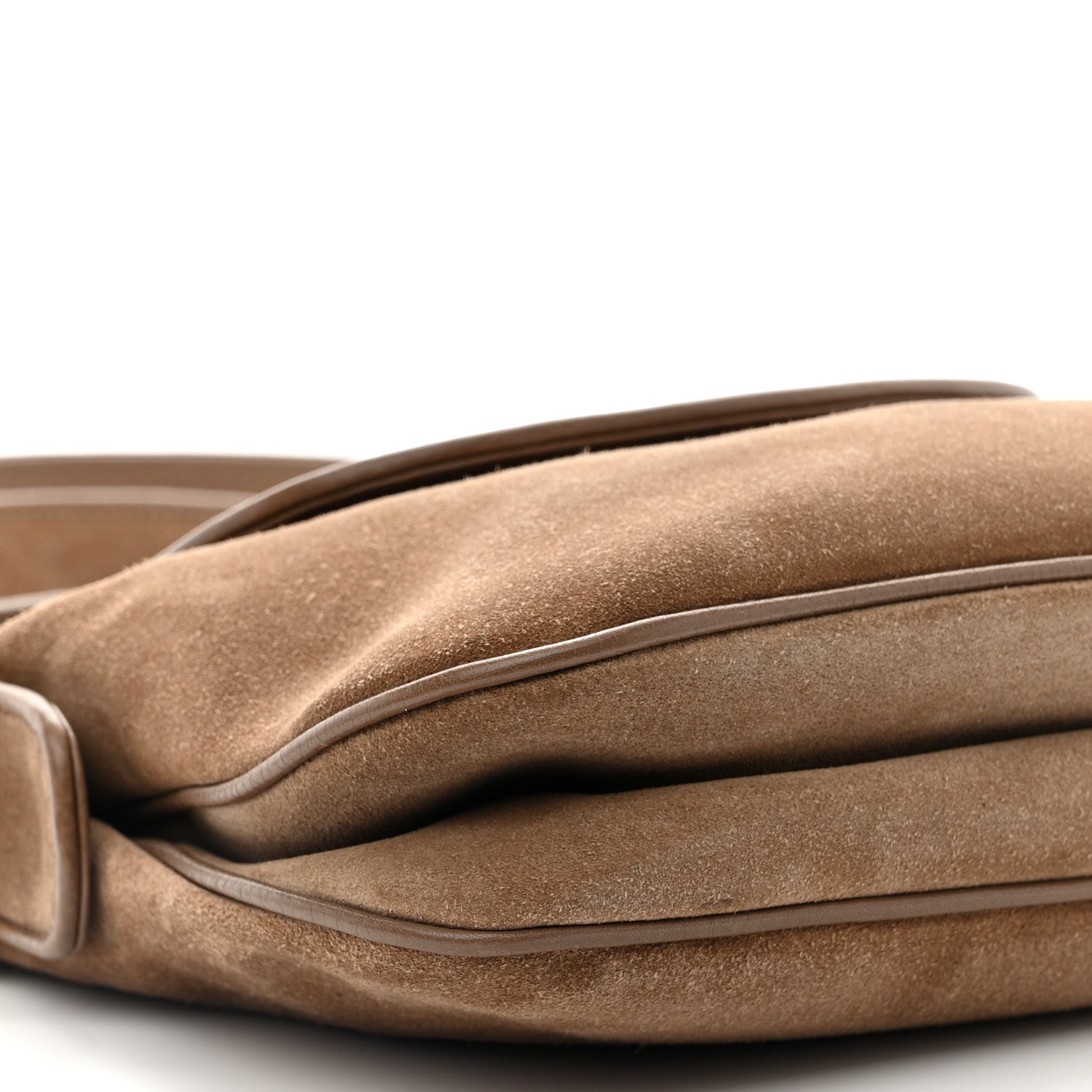 Gucci Suede Cudu Medium 1973 Shoulder Bag Marron Glace 9 of 15