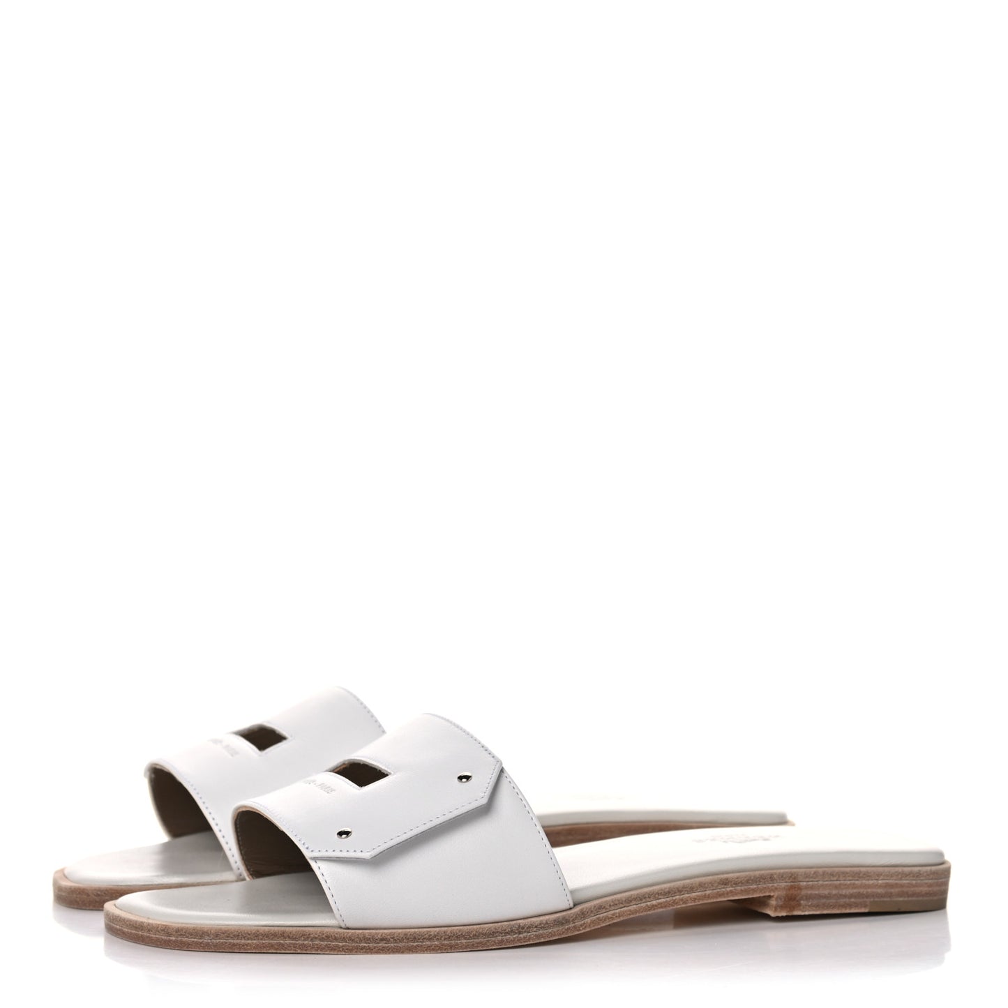 Calfskin View Sandals 37 White