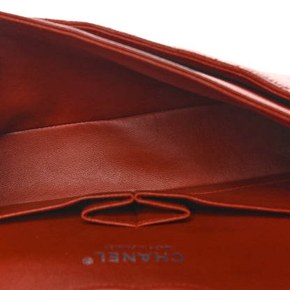 Chanel Caviar Quilted Medium Double Flap Dark Red 5 of 10