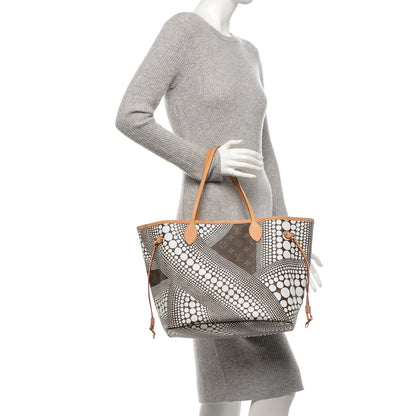 Louis Vuitton Monogram Kusama Waves Neverfull MM White 2 of 6