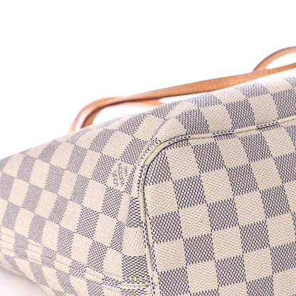 Louis Vuitton Damier Azur Neo Neverfull MM Rose Ballerine 11 of 13