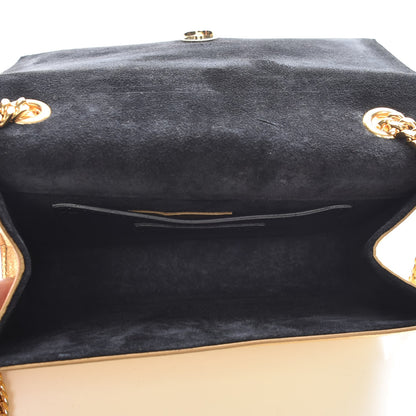 Saint Laurent Metallic Calfskin Small Classic Monogram Kate Tassel Satchel Gold 5 of 7