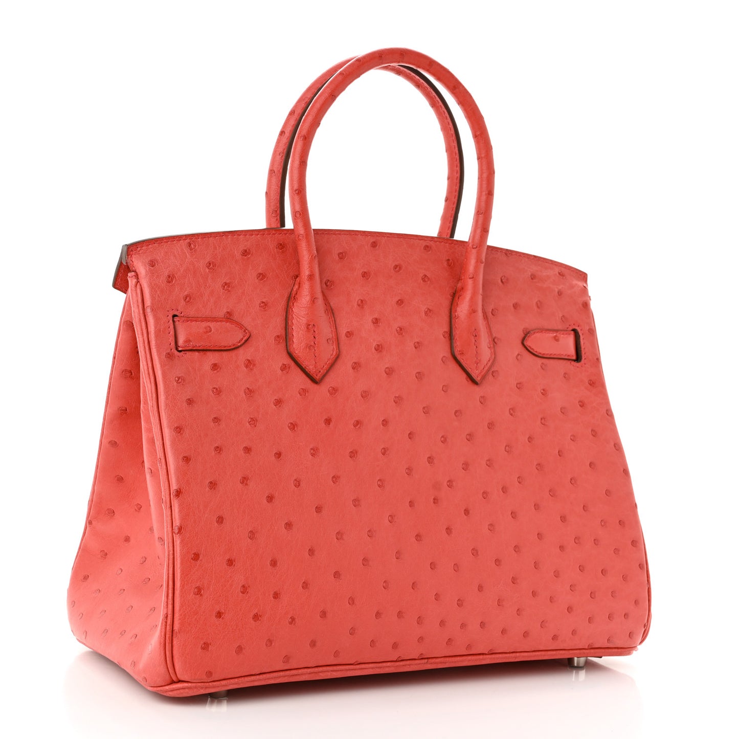 Ostrich Birkin 30 Bougainvillea