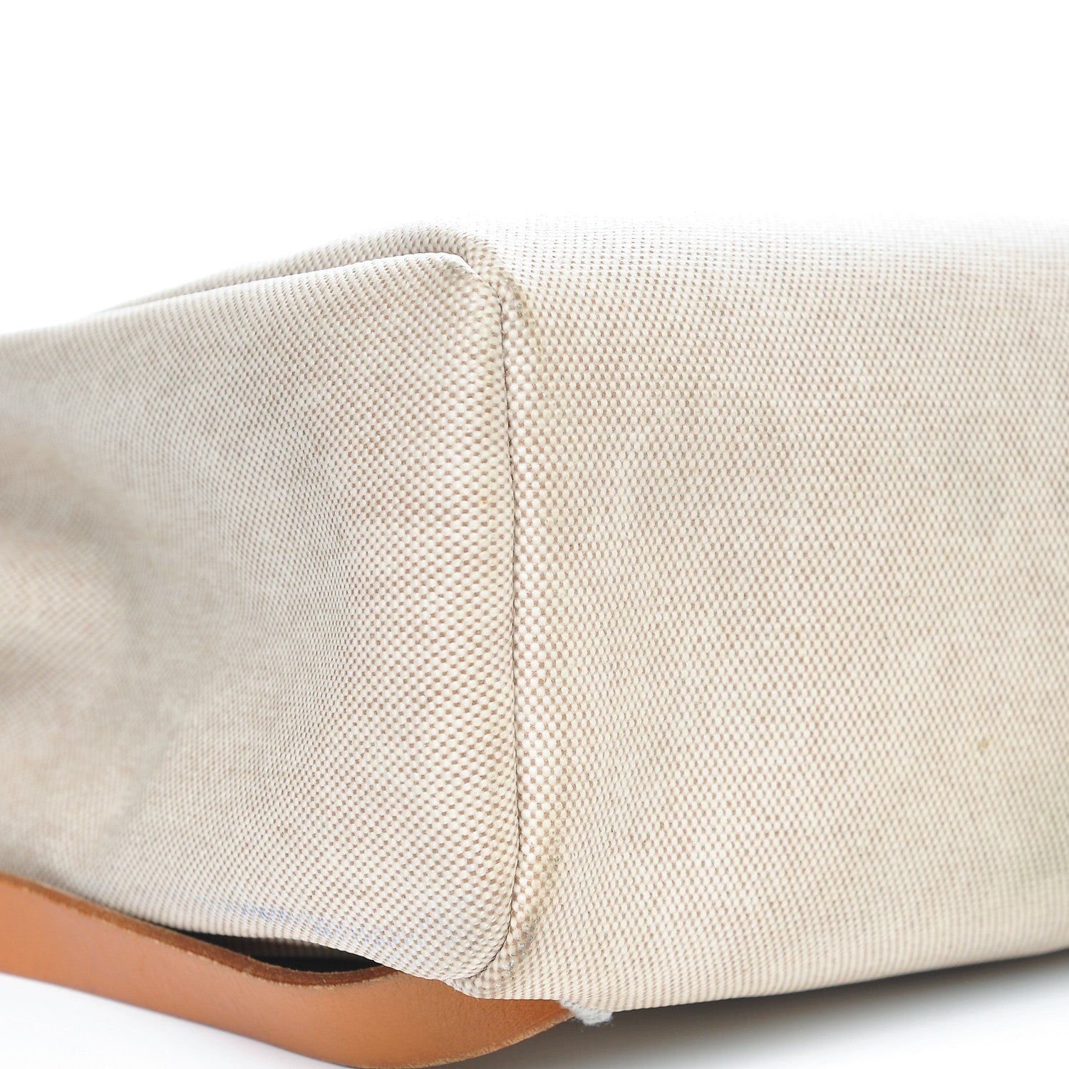 Hermes Toile Vache Calfskin Herbag 30 PM Backpack Natural 13 of 16