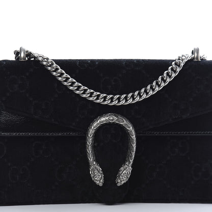 Gucci Velvet GG Monogram Small Dionysus Shoulder Bag Black 12 of 12