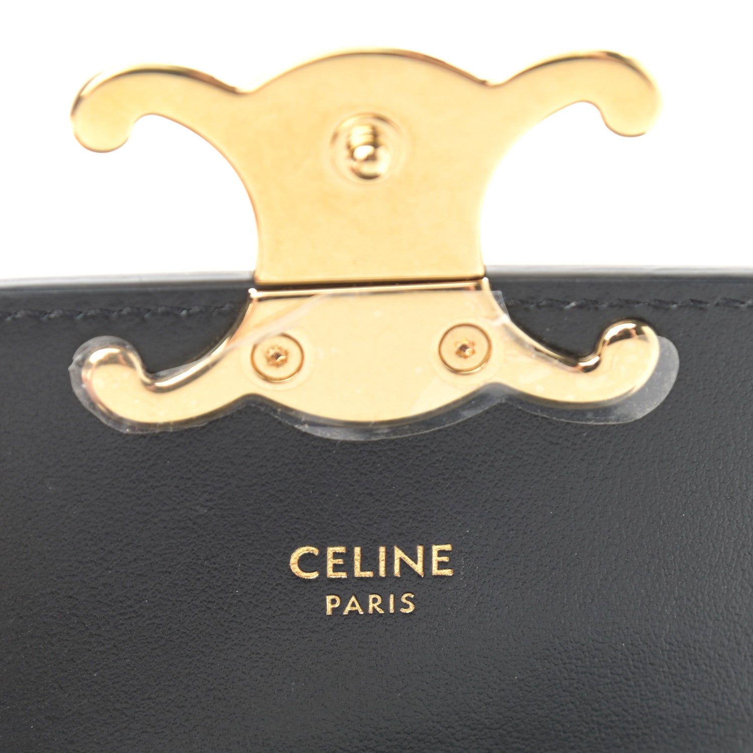 Celine Shiny Calfskin Mini Triomphe Black 6 of 11