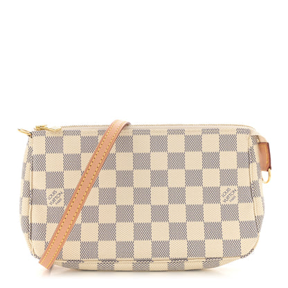 Louis Vuitton Damier Azur Accessories Pochette Long Strap 1 of 12