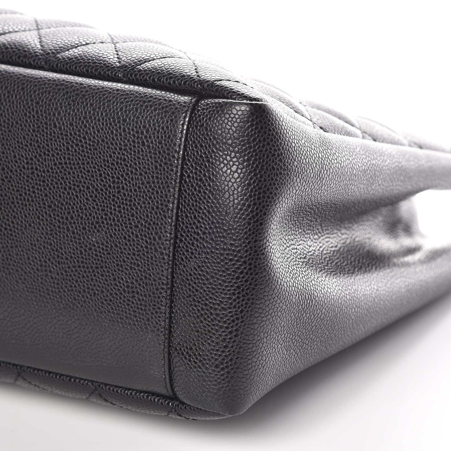 Caviar Quilted Grand Shopping Tote GST Black