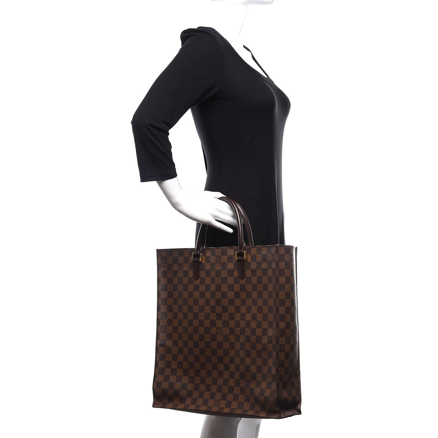 Louis Vuitton Damier Ebene Sac Plat 2 of 16
