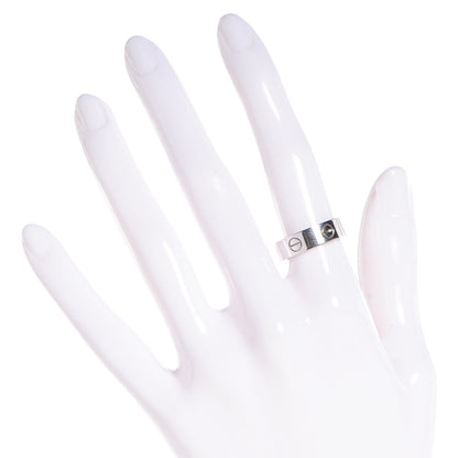Cartier 18K White Gold 5.5mm LOVE Ring 52 6 2 of 4