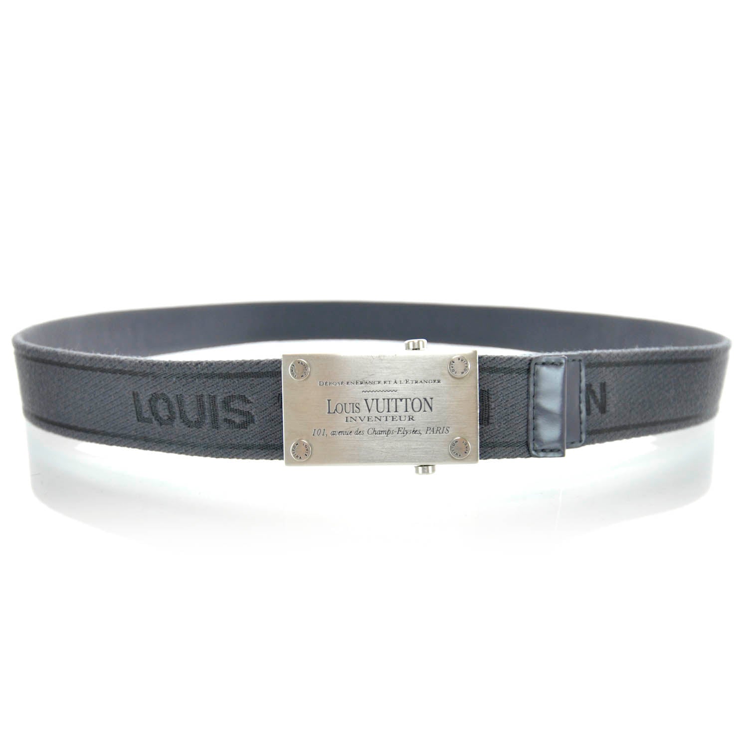 Louis Vuitton Bengale Belt 90 36 Gray 1 of 5