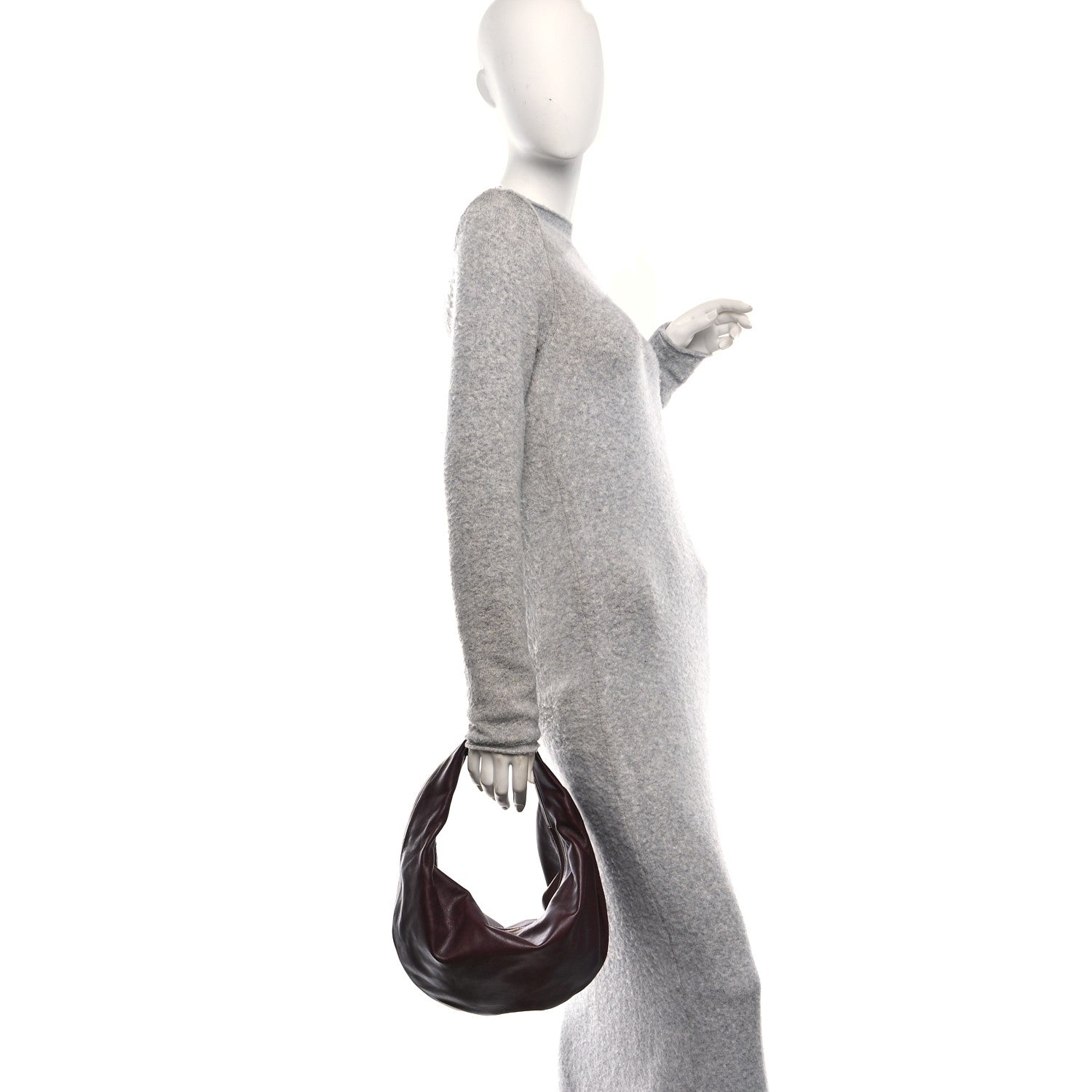 Khaite Calfskin Medium Olivia Hobo Burgundy 2 of 9