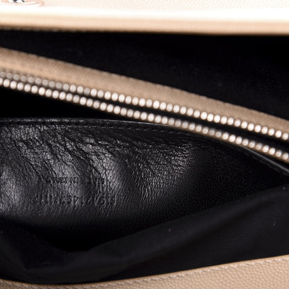 Saint Laurent Grain De Poudre Medium West Hollywood Monogram Fold-Over Nude Powder 14 of 15