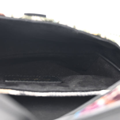 Christian Dior Canvas Embroidered Kaleidiorscopic Mini Saddle Bag Multicolor 5 of 10