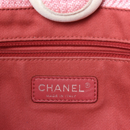 Chanel Canvas Small Deauville Tote Pink 12 of 14