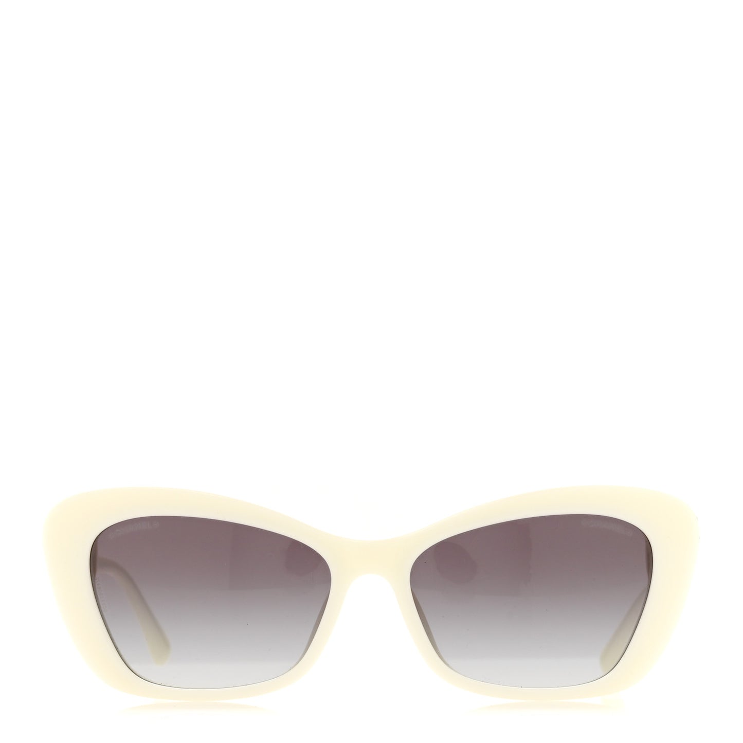 Acetate Pearl Cat Eye CC Sunglasses 5481-H-A White