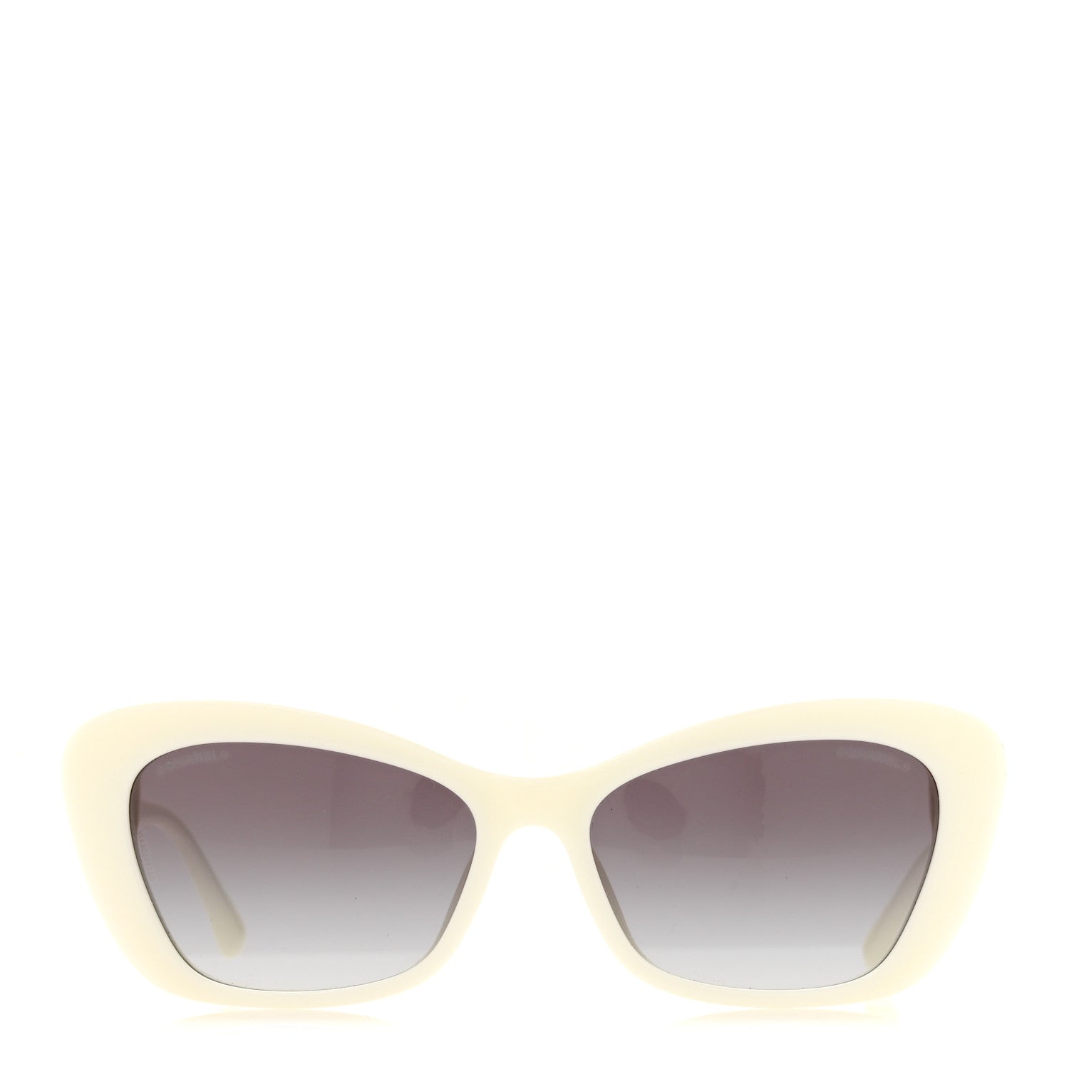 Chanel Acetate Pearl Cat Eye CC Sunglasses 5481-H-A White 2 of 8