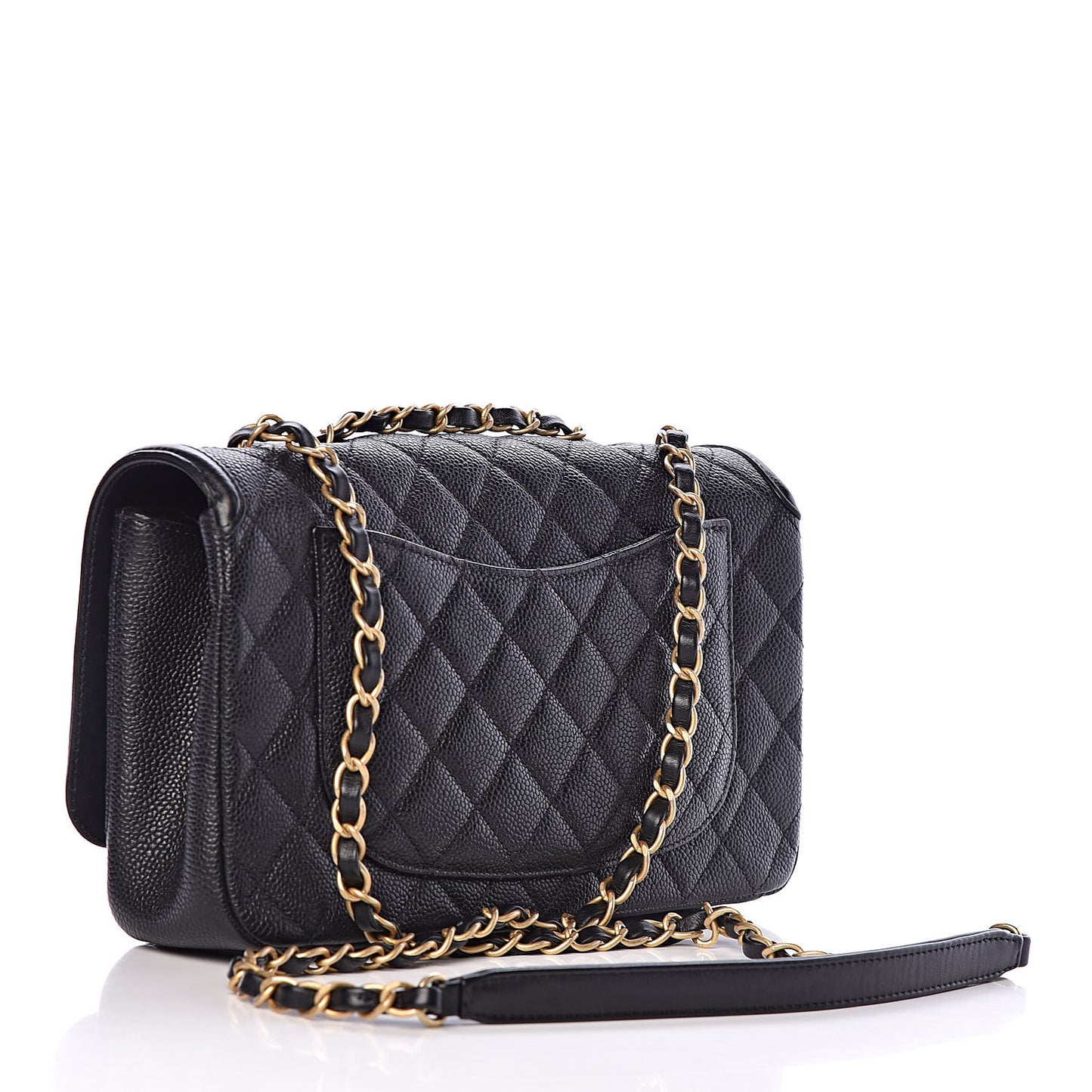Caviar Quilted Medium CC Filigree Flap Black
