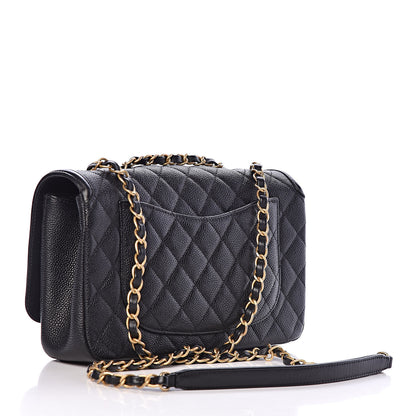 Chanel Caviar Quilted Medium CC Filigree Flap Black 3 of 15