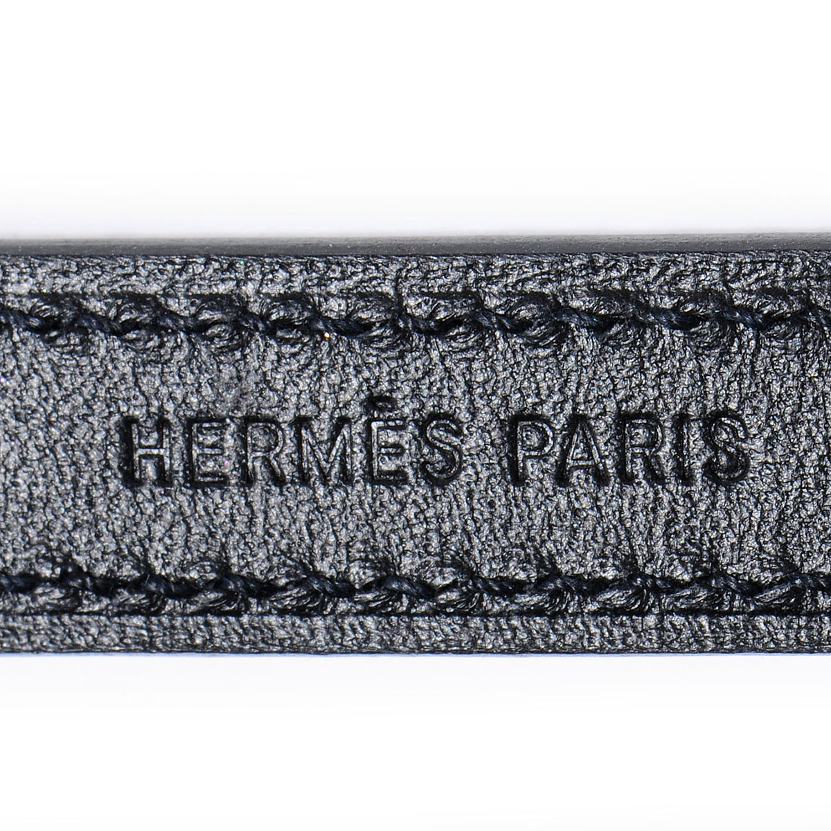 Hermes Tadelakt Chamonix Looping Interchangeable Simple Tour Bracelet Black Violette 7 of 11