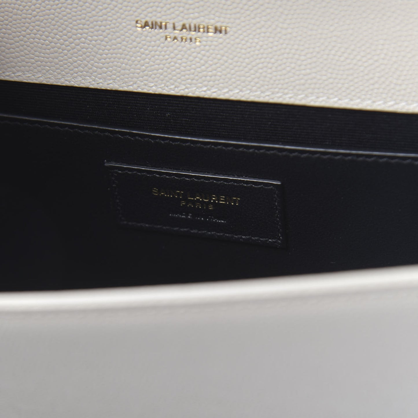 Grain De Poudre Medium Classic Monogram Kate Satchel Crema Soft