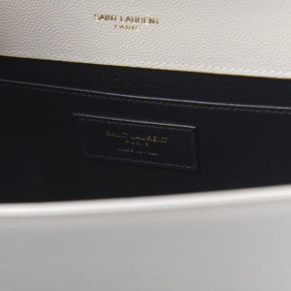 Saint Laurent Grain De Poudre Medium Classic Monogram Kate Satchel Crema Soft 6 of 9