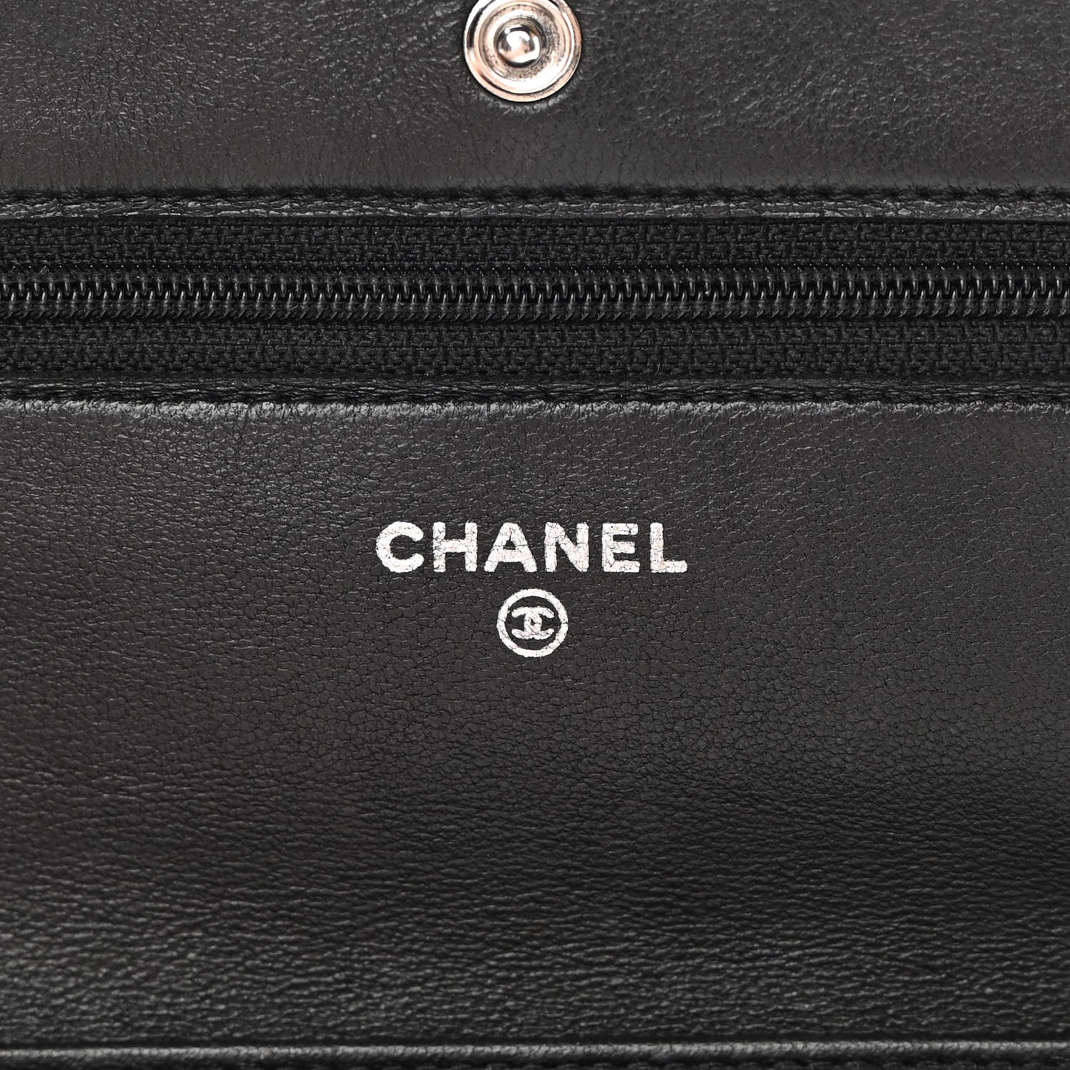 Chanel Lambskin Quilted Wallet On Chain WOC Black 5 of 14