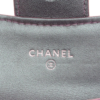 Chanel Iridescent Lambskin Quilted Reissue Flap Card Holder Light Purple 7 of 9