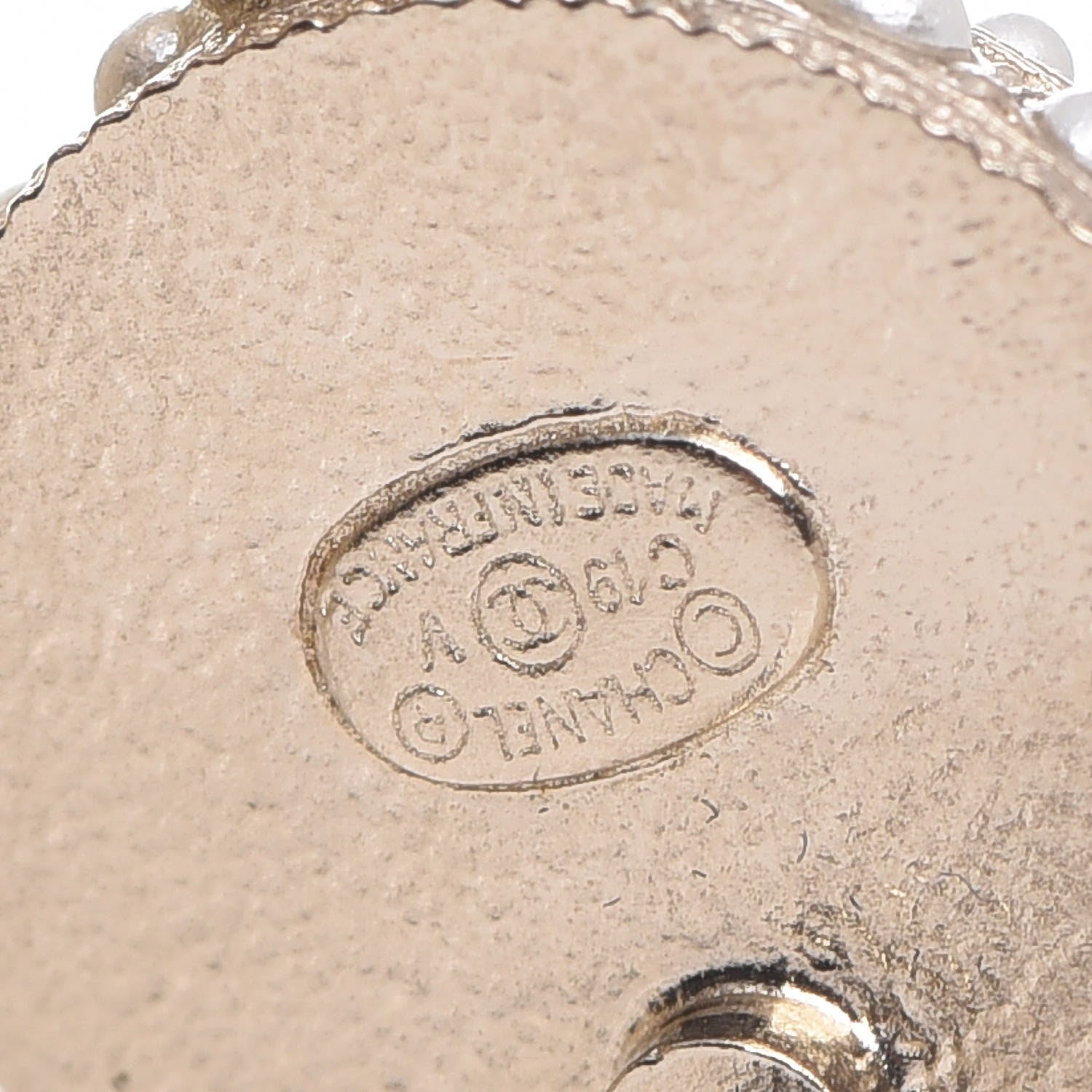 Chanel Pearl CC Dangle Earrings Gold 3 of 5