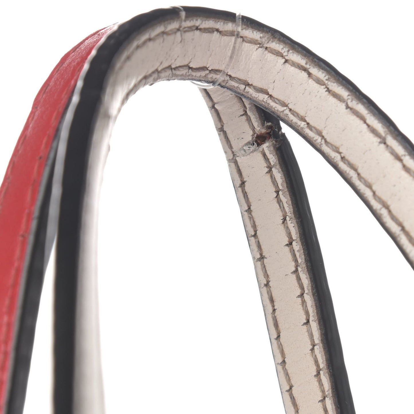 Calfskin PVC Love Spikes East West Cabata Tote Latte Multicolor