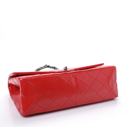 Chanel Aged Glazed Calfskin Quilted 2.55 Reissue 226 Flap Red 4 of 10