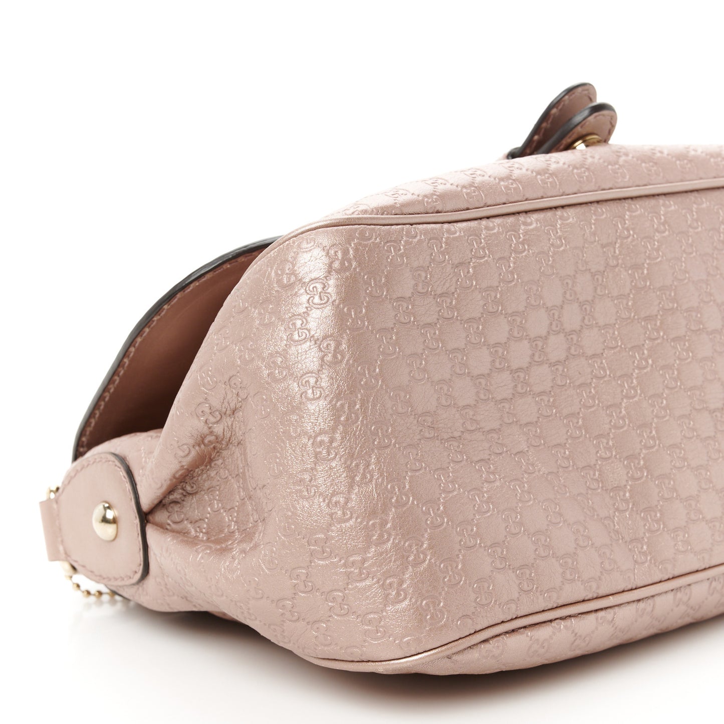 Guccissima Techno Horsebit Large Shoulder Flap Bag  Pink