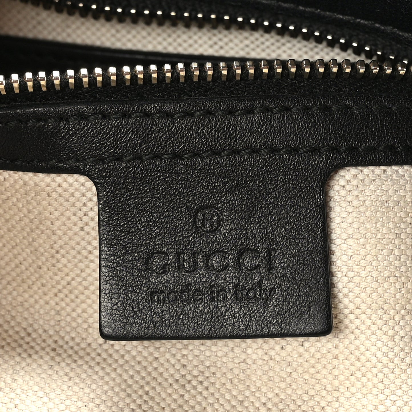 Guccissima Medium Bree Zippered Tote Black