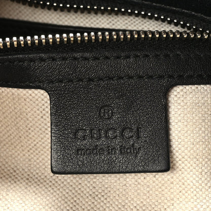 Gucci Guccissima Medium Bree Zippered Tote Black 6 of 13