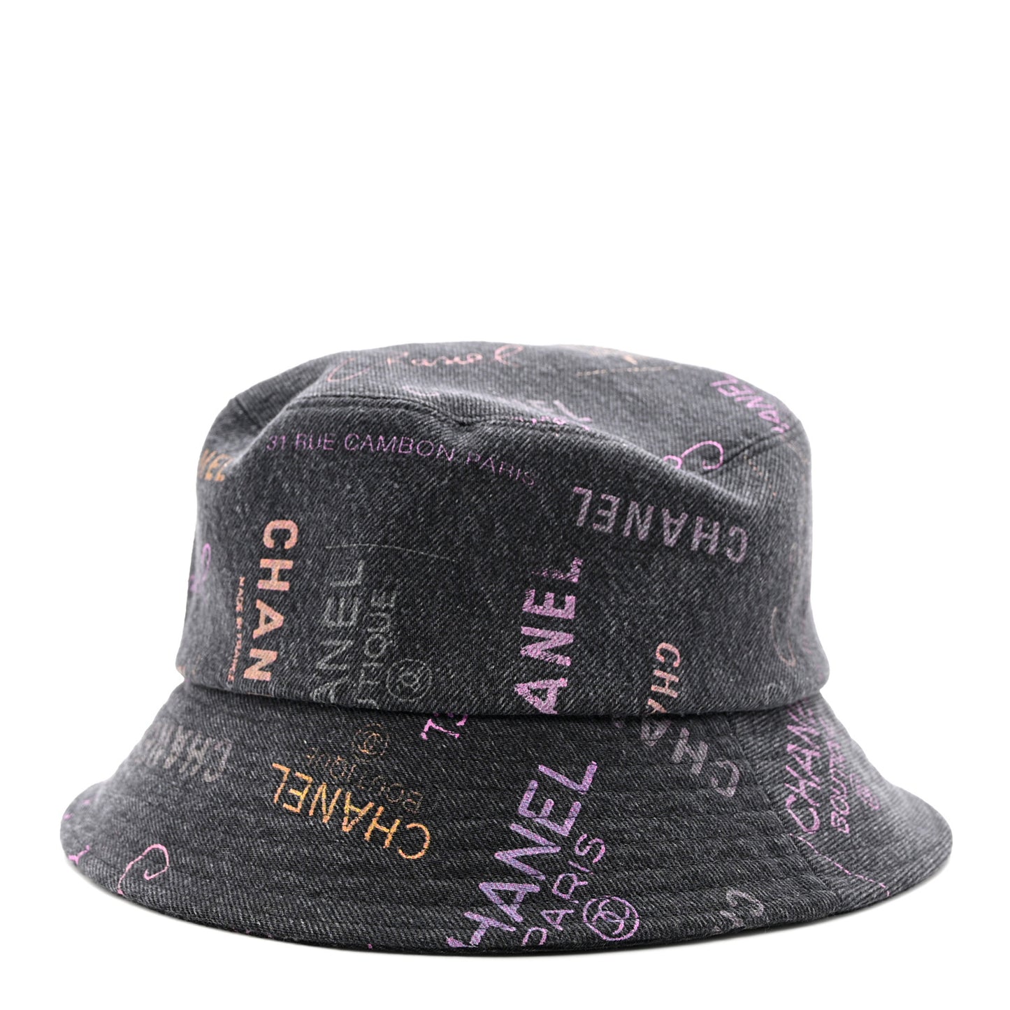 Denim Mood Cloche Bucket Hat M Black