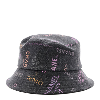 Chanel Denim Mood Cloche Bucket Hat M Black 3 of 8
