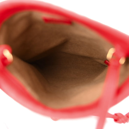 Burberry Calfskin Small Drawcord Pouch Red 7 of 10