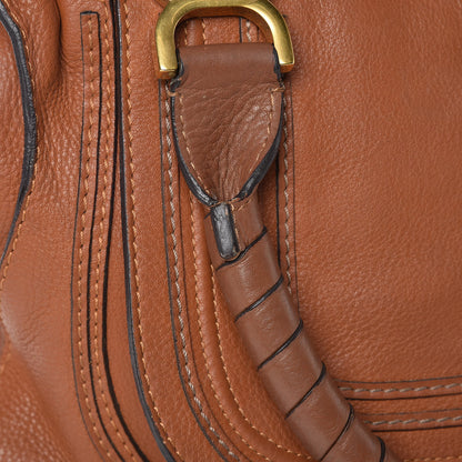 Chloe Calfskin Medium Marcie Satchel Tan 9 of 15
