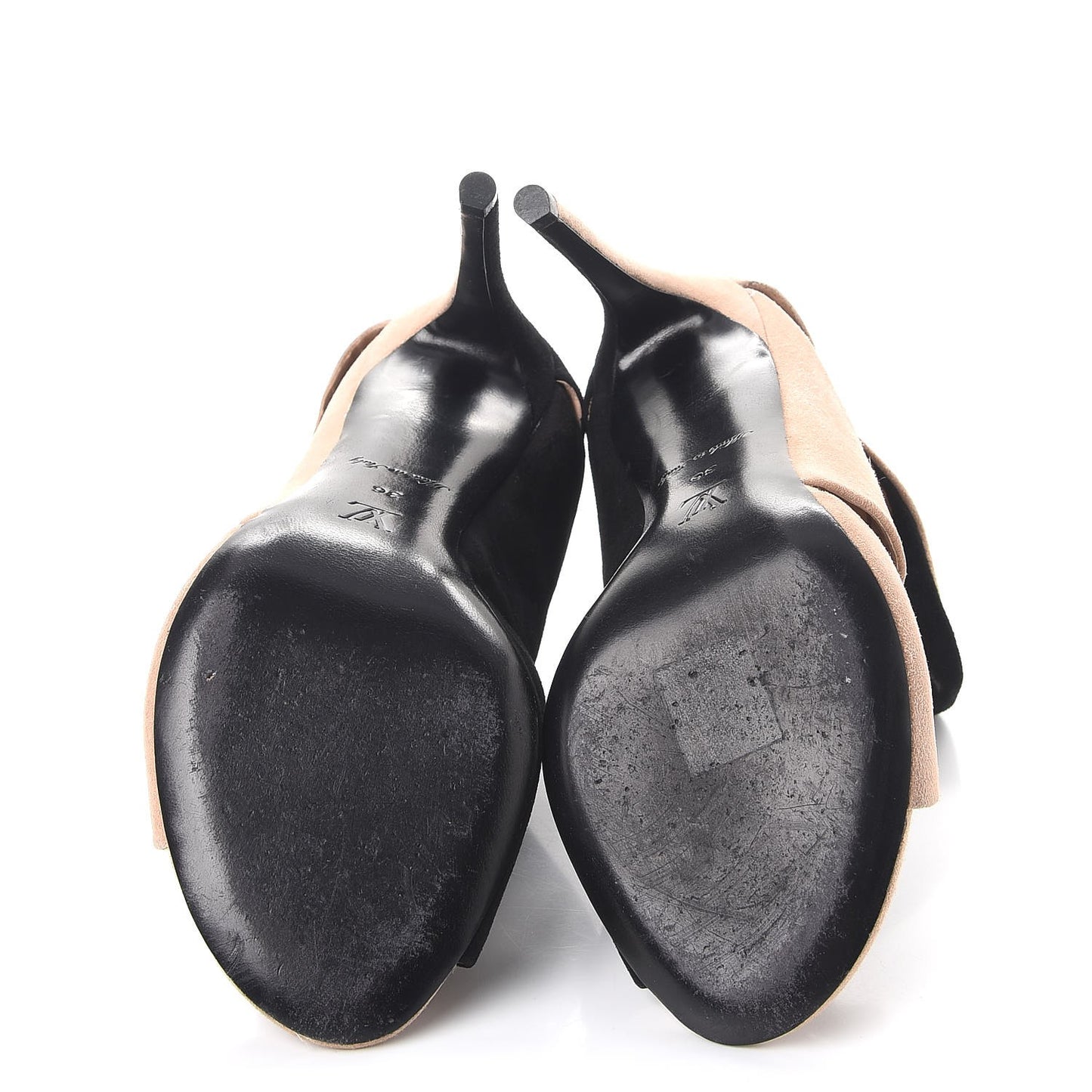 Suede Pumps 36 Black Nude