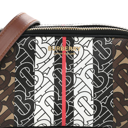 Burberry E-Canvas Monogram Stripe Micro Camera Bag Bridle Brown 8 of 10