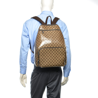 Gucci Crystal Monogram Backpack Dark Brown 2 of 15