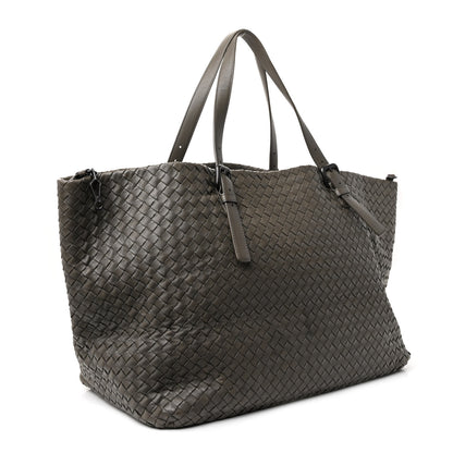 Bottega Veneta Nappa Intrecciato Large Seamless Tote  Taupe Grey 3 of 10