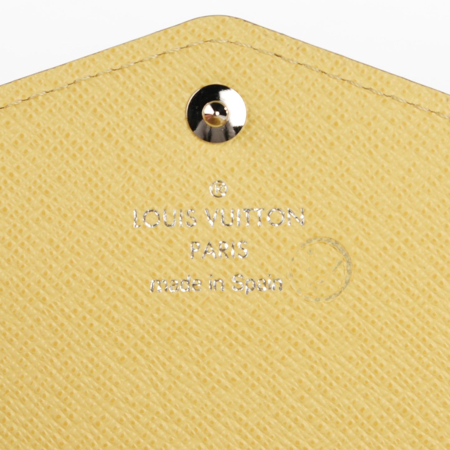 Epi Sarah Wallet Jaune Pale