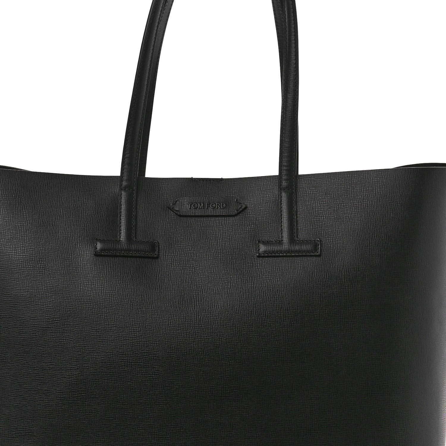 Tom Ford Saffiano Large T Tote Black 7 of 9
