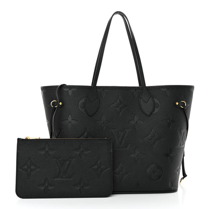 Louis Vuitton Empreinte Monogram Giant Neverfull MM Black 3 of 13