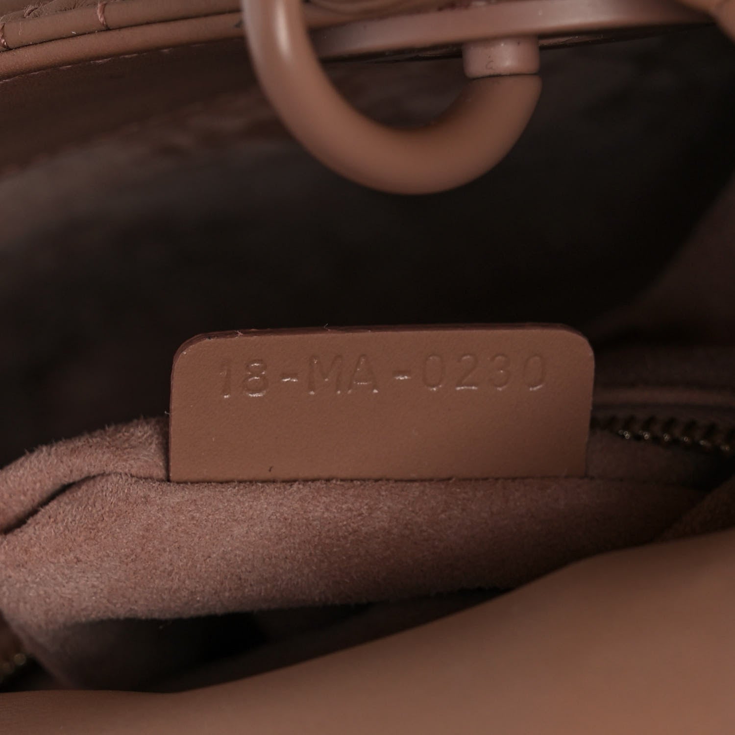Christian Dior Ultra Matte Calfskin Cannage Mini Lady Dior Light Beige 7 of 15