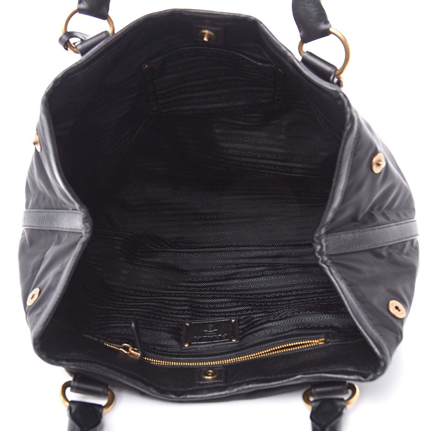 Tessuto Nylon Cervo Shoulder Bag Black