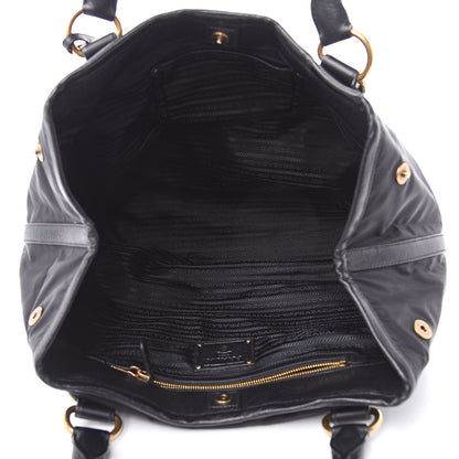 Prada Tessuto Nylon Cervo Shoulder Bag Black 5 of 11